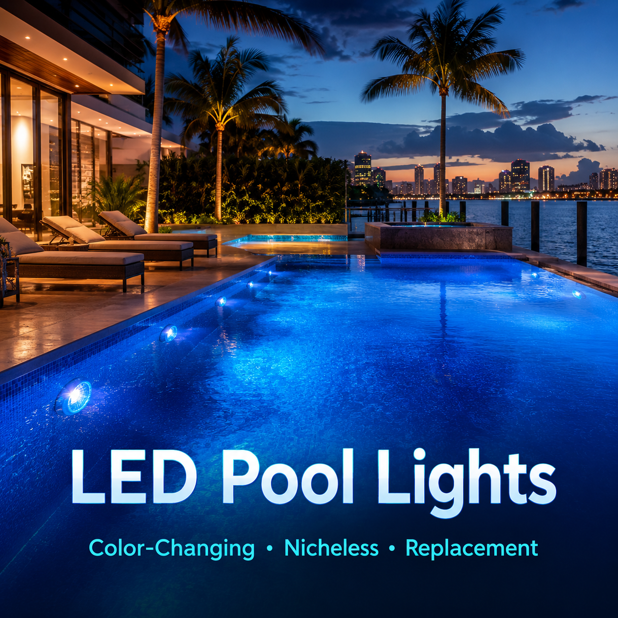 LED Pool Light Installation Miami | Pool Light Store